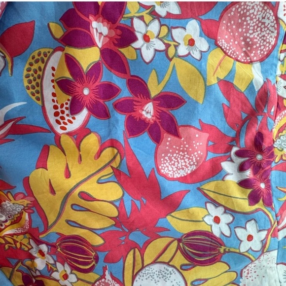 NWT TALBOTS FRUITS AND FLOWERS POPLIN
TIERED MAXI SKIRT SIZE LARGE - Picture 5 of 8